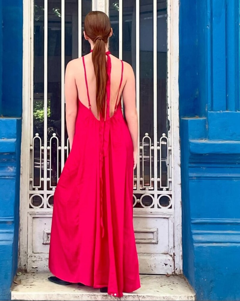 vestido artemisa ciruela