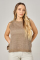 Chaleco cleo Taupe lurex