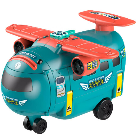 Avión Simulador De Vuelo C/Accesorios Juguete Niños Verde