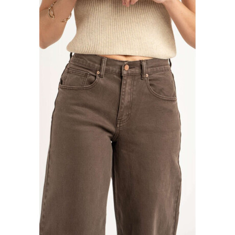 Jean Wide Leg Marron