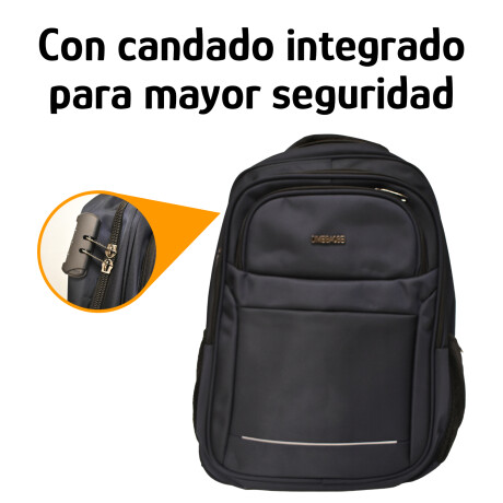 Mochila Sport 18" Para Notebook Candado Integrado Reforzada Azul