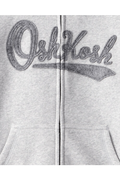 Campera de algodón con felpa, gris Sin color