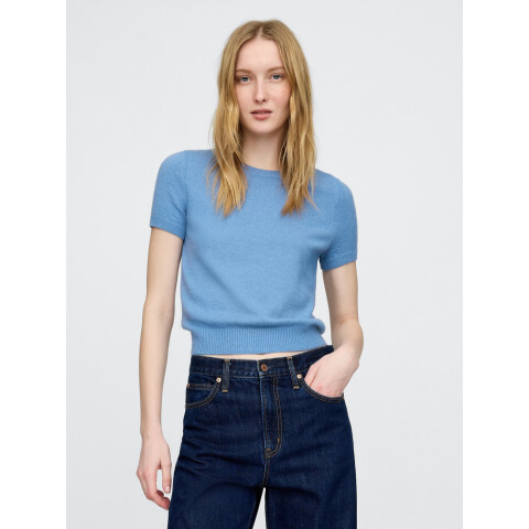 SS CASHSOFT BABY TEE SOFT CORNFLOWER 452