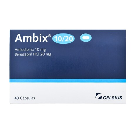 Ambix 10/20 40 Cápsulas Tratamiento Hipertensión Prolongado Ambix 10/20 40 Cápsulas Tratamiento Hipertensión Prolongado