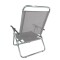 Sillón reclinable en aluminio King, 140 kg súper resistente GRIS