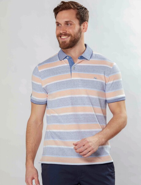 REMERA JERSEY RAYADA Melon