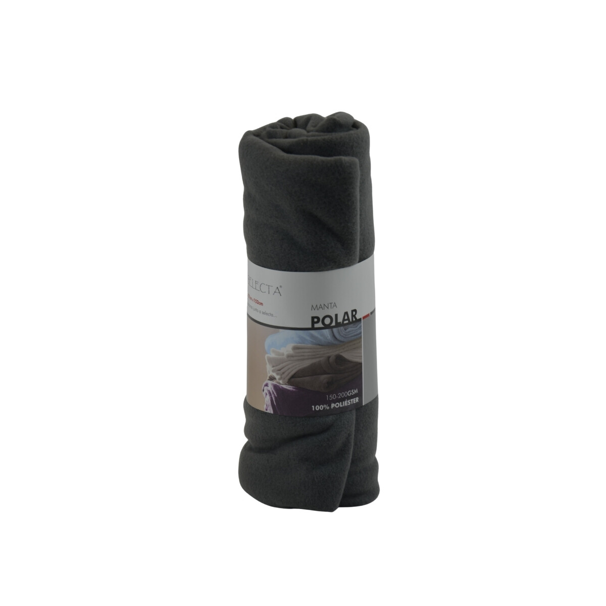 Manta polar 1 plaza 127x152 cm - GRIS MATE 