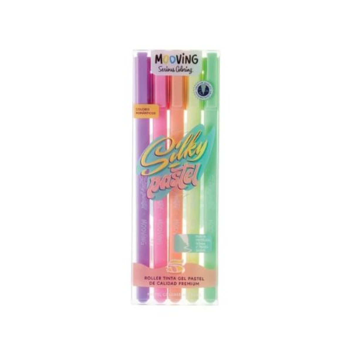 Bolígrafo Roller Tinta Gel pastel Mooving x5 - Bolígrafo Roller Tinta Gel Pastel Mooving X5 