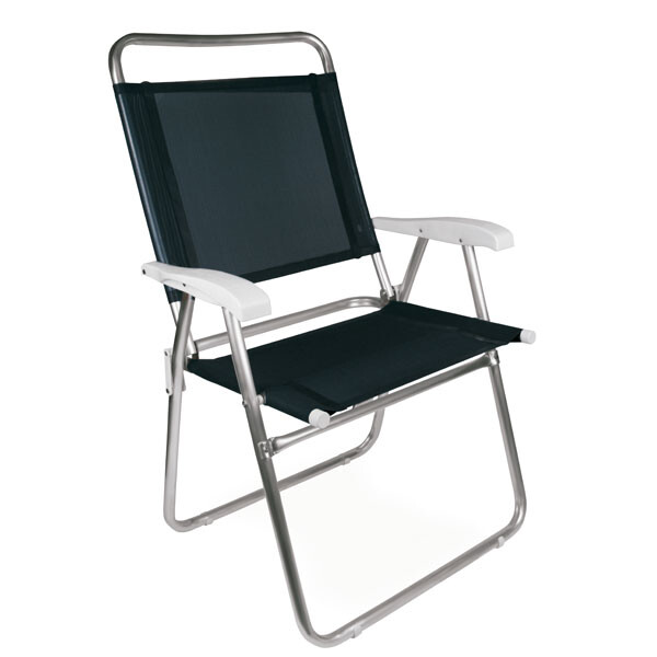 SILLA MASTER PLUS ALUMINIO NEGRA NEGRO