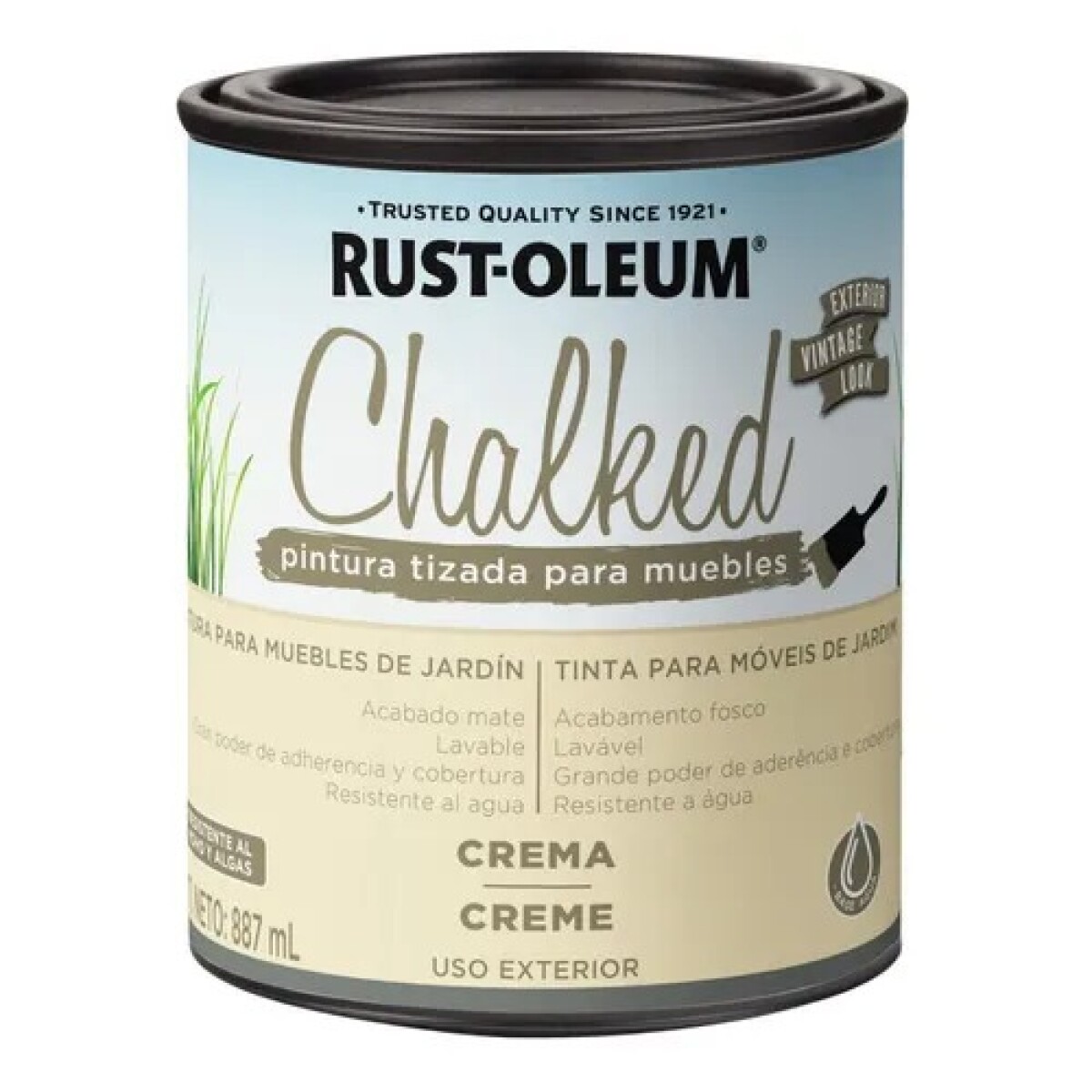 Pintura a la Tiza para Exterior Crema Mate Chalked Rust-Oleum 