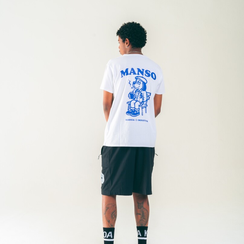 Short Caligrafia Negro