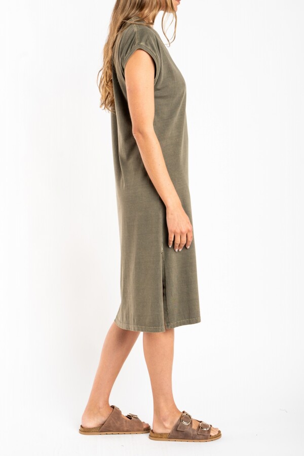 Vestido Algodon Lavado Safari