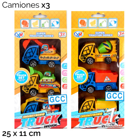 Camiones Truck Work X 3 En Caja Camiones Truck Work X 3 En Caja