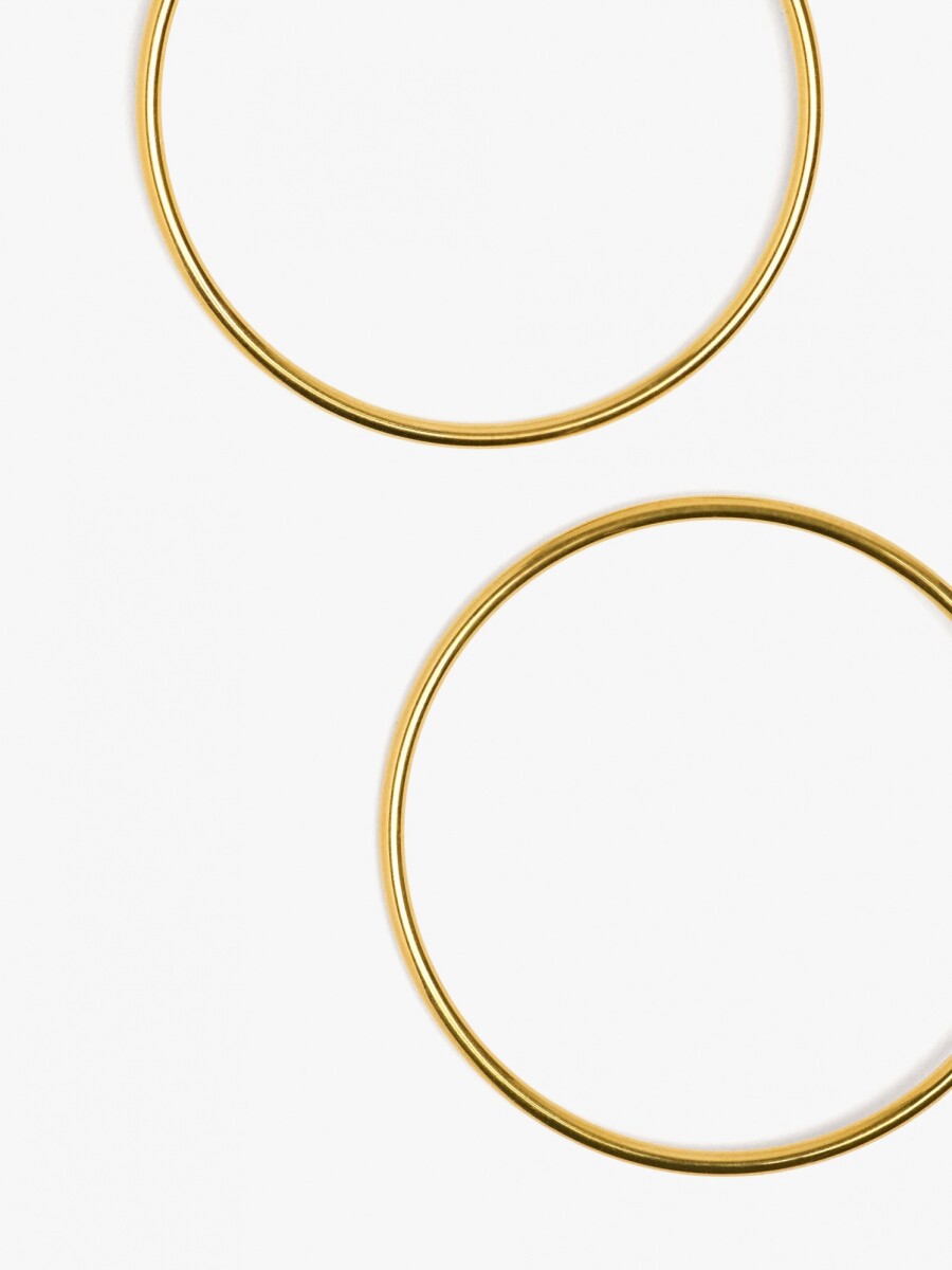 Aros Finos - Acero Inoxidable dorado