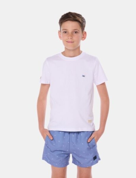 SHORT DE BAÑO ESTAMPADO Azul