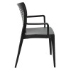 Silla Victoria Con Posa brazos en Polipropileno - Color negra - 92042/009 Silla Victoria Con Posa brazos en Polipropileno - Color negra - 92042/009