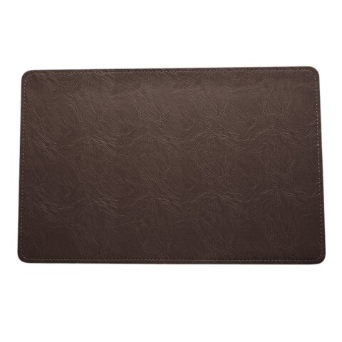 INDIVIDUAL PVC SIMIL CUERO 43X28CM CAFÉ INDIVIDUAL PVC SIMIL CUERO 43X28CM CAFÉ