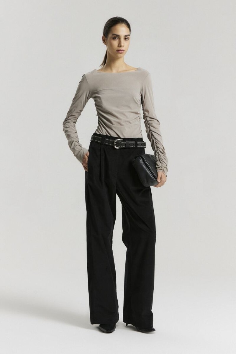 PANTALON RECTO ALFORJA Negro