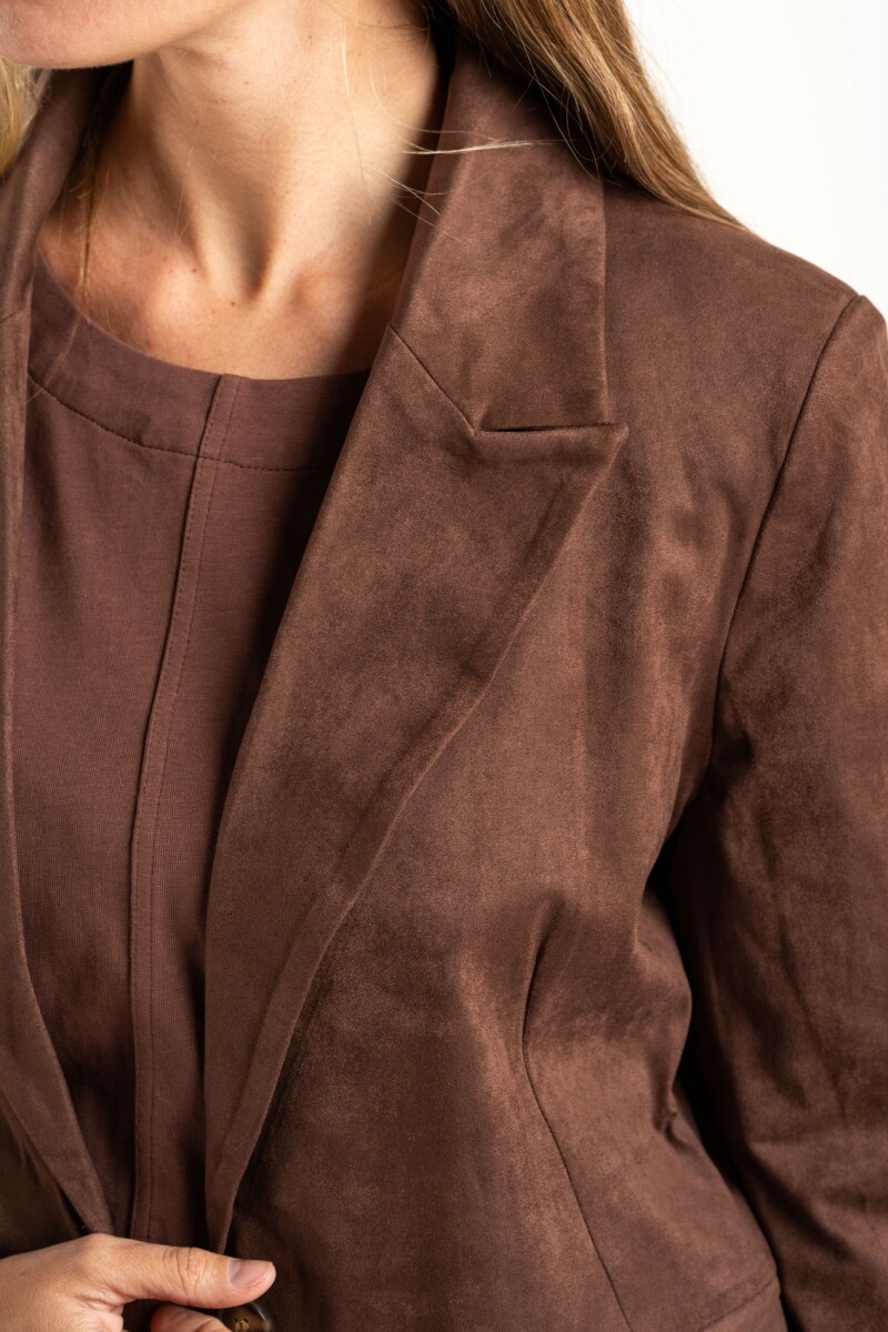 Blazer Gamuza Cafe
