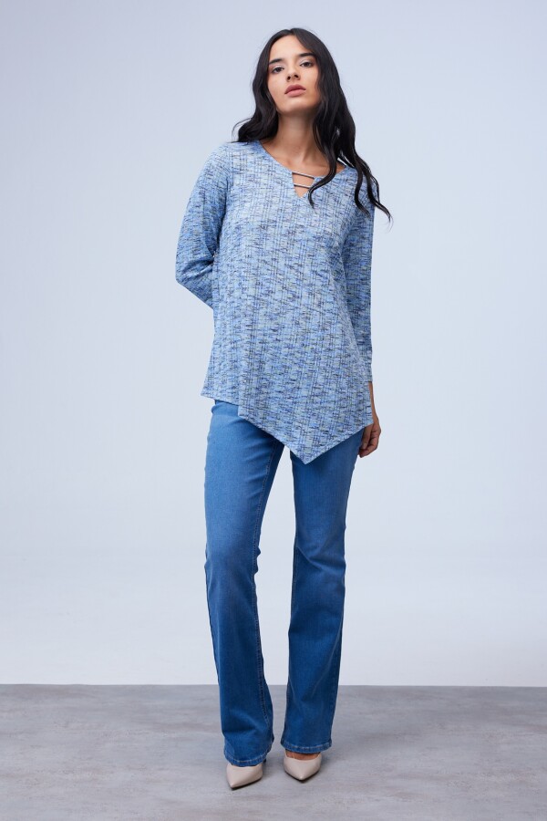 Blusa Melange CELESTE/MULTI