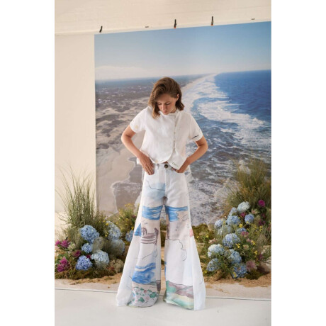 Pantalon Oleaje Print Agua
