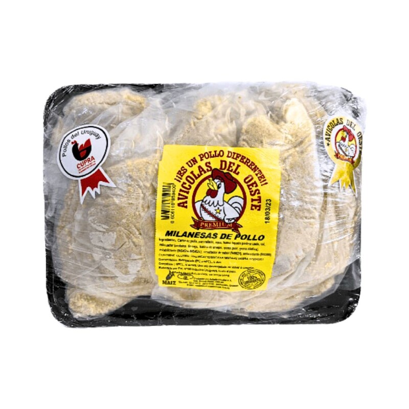 Milanesas de Pollo Avícolas del Oeste - 1 kg Milanesas de Pollo Avícolas del Oeste - 1 kg