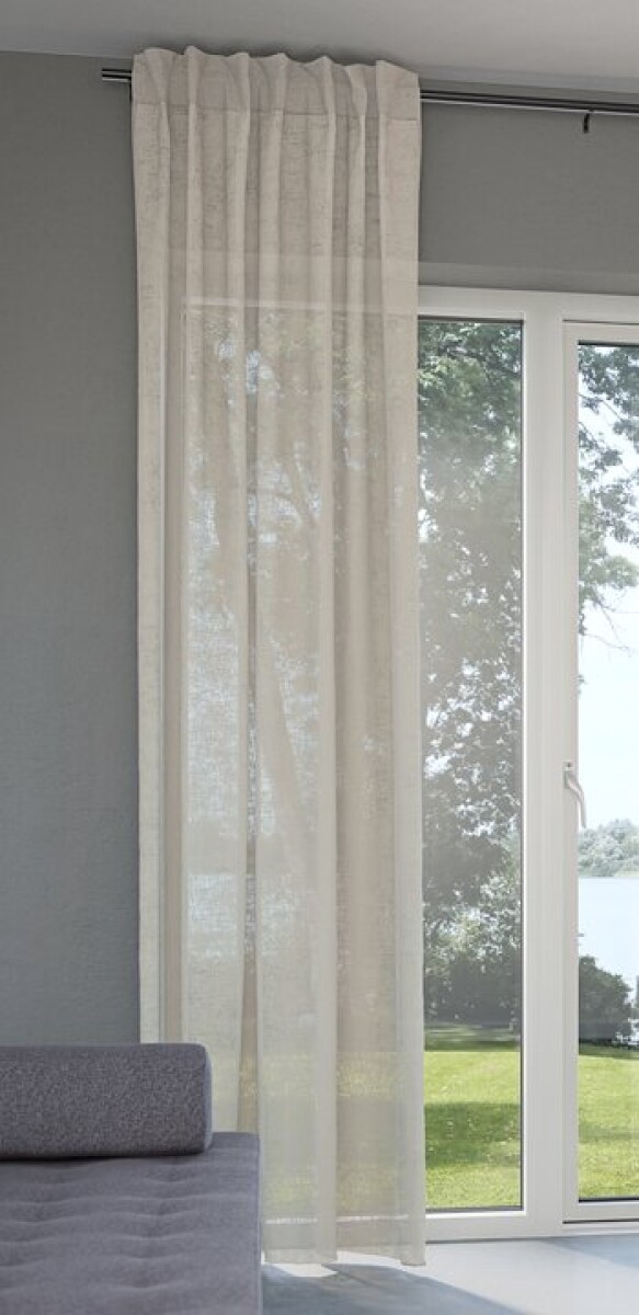 Cortina UNNEN 1x140x300 aspecto lino arena 