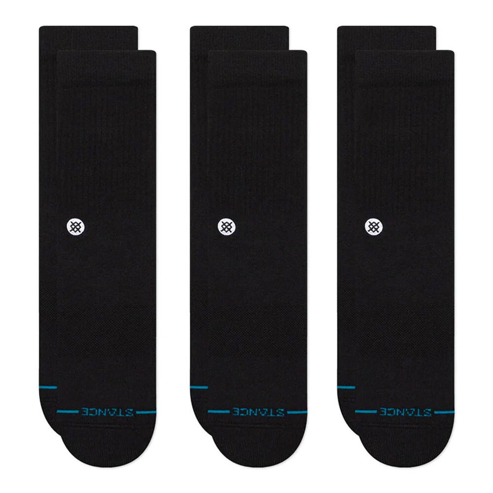Icon 3 Pack - Unisex Black
