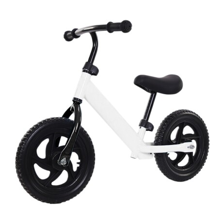 Bicicleta Infantil Sin Pedales Rodado 12 para Niño y Niña Blanco