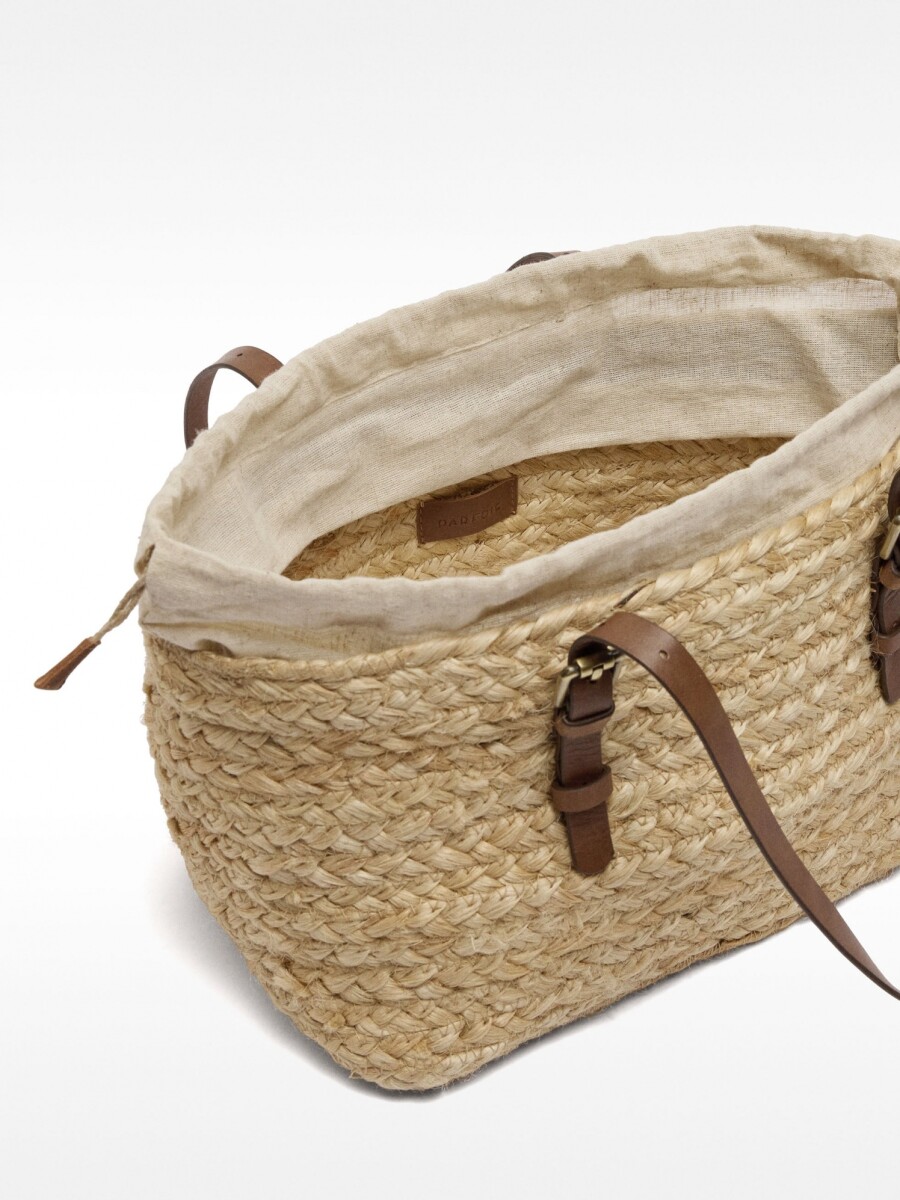 Bolso Shopper De Yute M natural