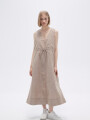 Vestido Mexal Beige Oscuro