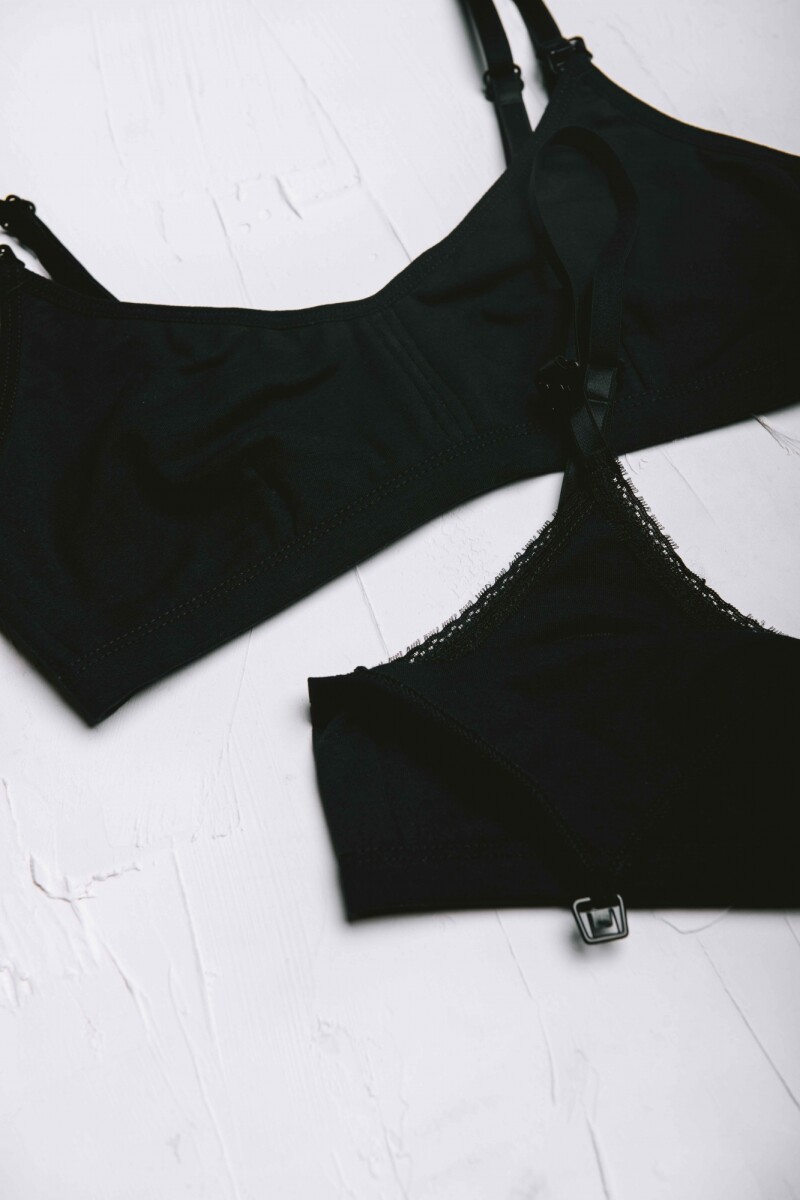 Pack de 2 Soutienes Maternales Rocío [MS2] - Algodón Negro