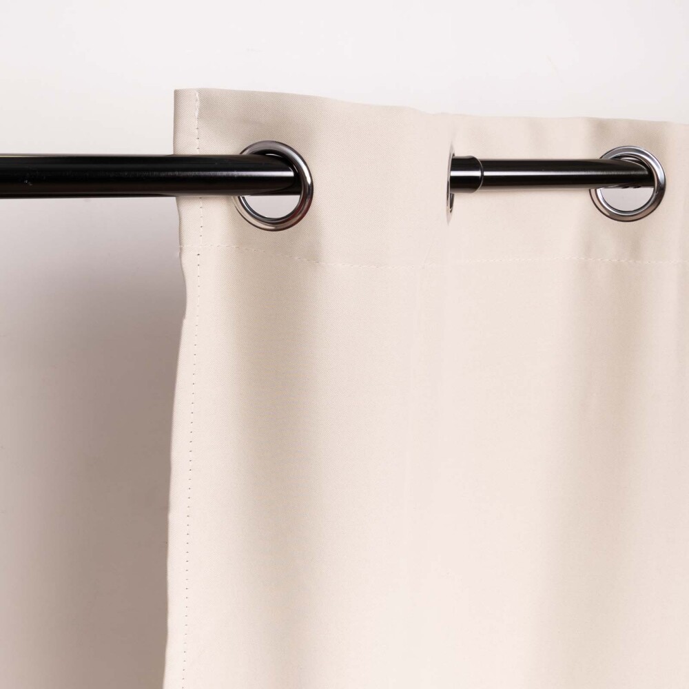 CORTINA C/ARGOLLAS POLIESTER NATURAL-BEIGE COLBIE 140*260