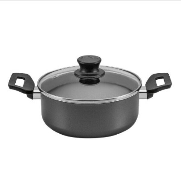 OLLA 18 CM GRIS LINEA MAGNIFIC TAPA TRANSPARENTE OLLA 18 CM GRIS LINEA MAGNIFIC TAPA TRANSPARENTE