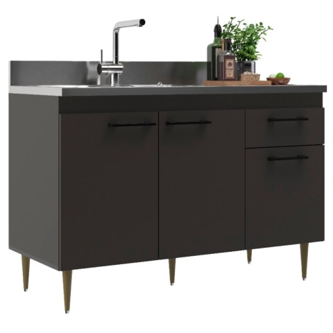 [ OUTLET ] Bajo mesada 3 puertas 1 cajón S/Pileta 120x50x73cm Volcano [ OUTLET ] Bajo mesada 3 puertas 1 cajón S/Pileta 120x50x73cm Volcano