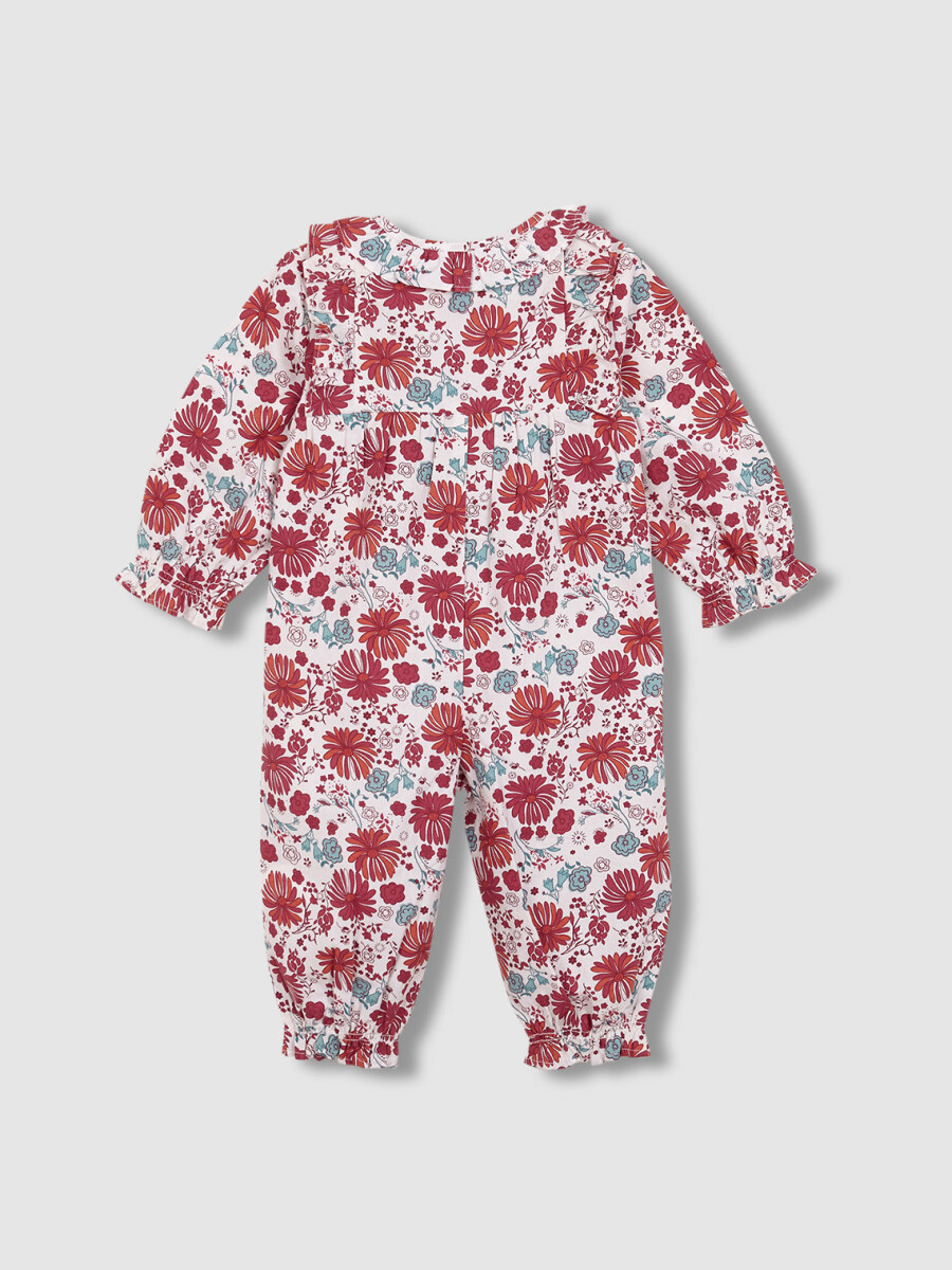Pijama Con Estampado De Flores Cereza