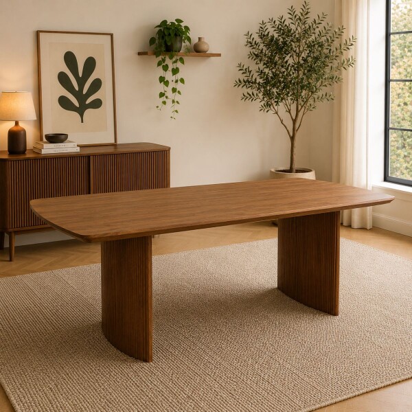 MESA DE COMEDOR CHANDLER marron - CUADRADO/A