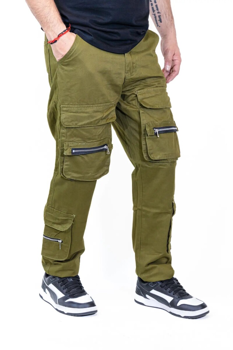 Cargo gabardina Verde