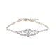 Pulsera oro 18k antigua con brillante y diamantes. Pulsera oro 18k antigua con brillante y diamantes.
