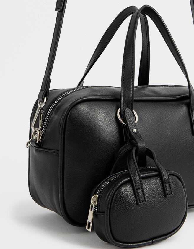 Bowling Cartera Bowling Con Pouch Negro - Negro
