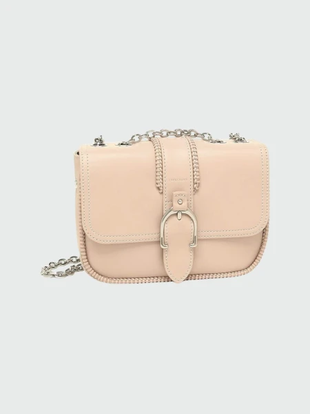 Longchamp -Cartera pequeña de cuero, Amazone Rosado