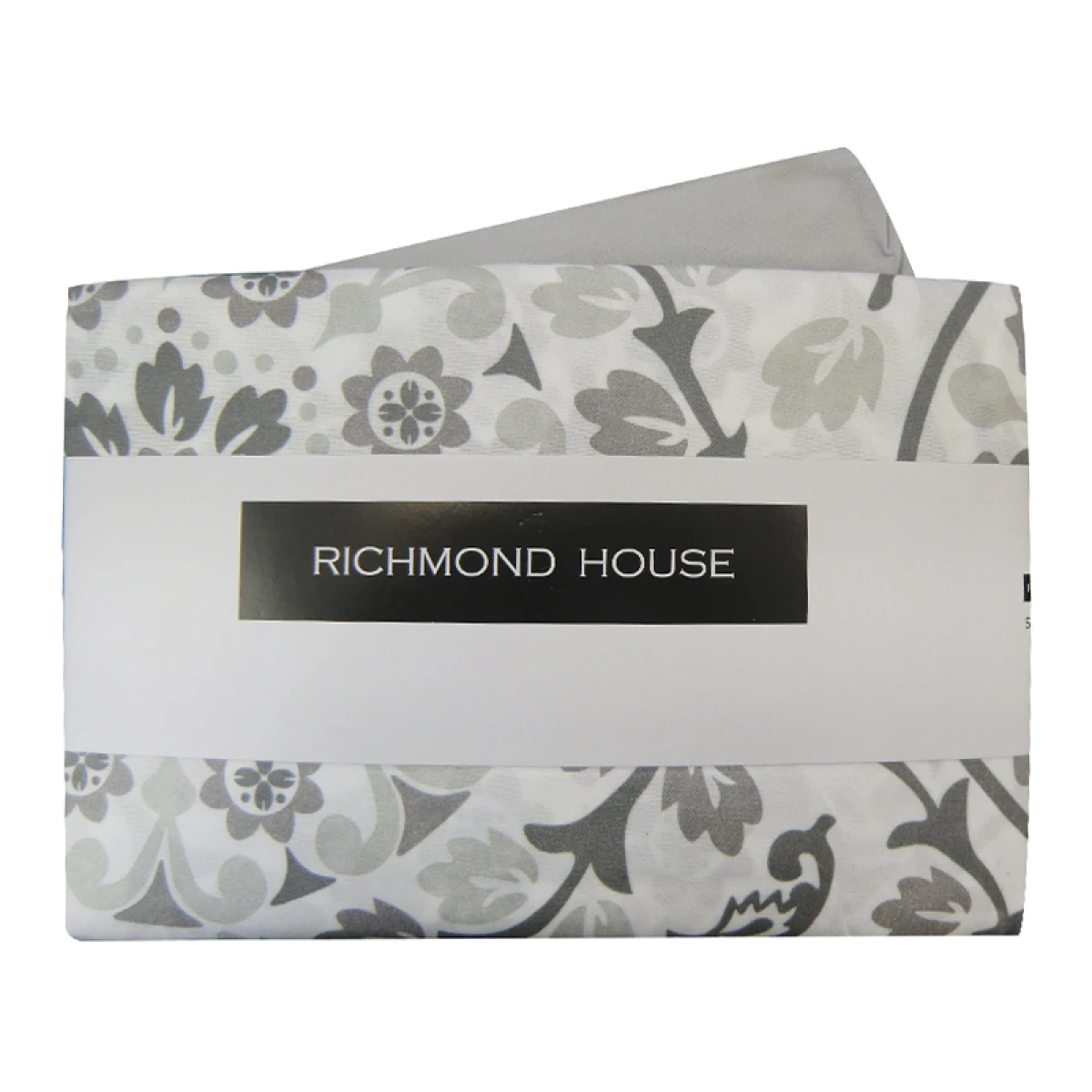 Juego Sábanas 1 Plaza Richmond House Estampadas 100% Microfibra - 210 MANDALA GRIS 