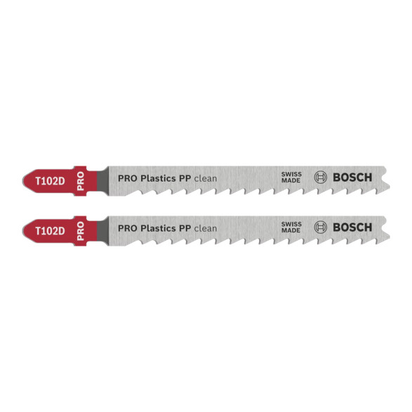 2 hojas p/caladora corte limpio plástico Pro Bosch BS3418