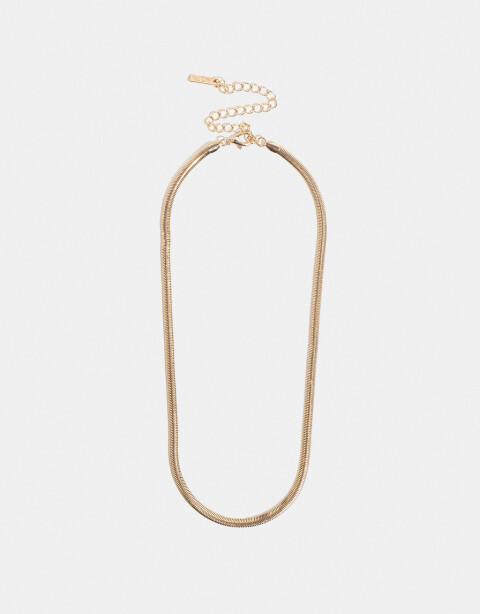 Collares Cortos Metal Collar Corto De Cadena - Dorado