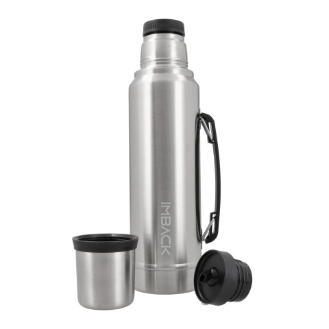 Termo 1300 Litro Acero Inoxidable Doble Capa 2 Picos Cebador Con Manija Termico Imback Color Plateado Termo 1300 Litro Acero Inoxidable Doble Capa 2 Picos Cebador Con Manija Termico Imback Color Plateado