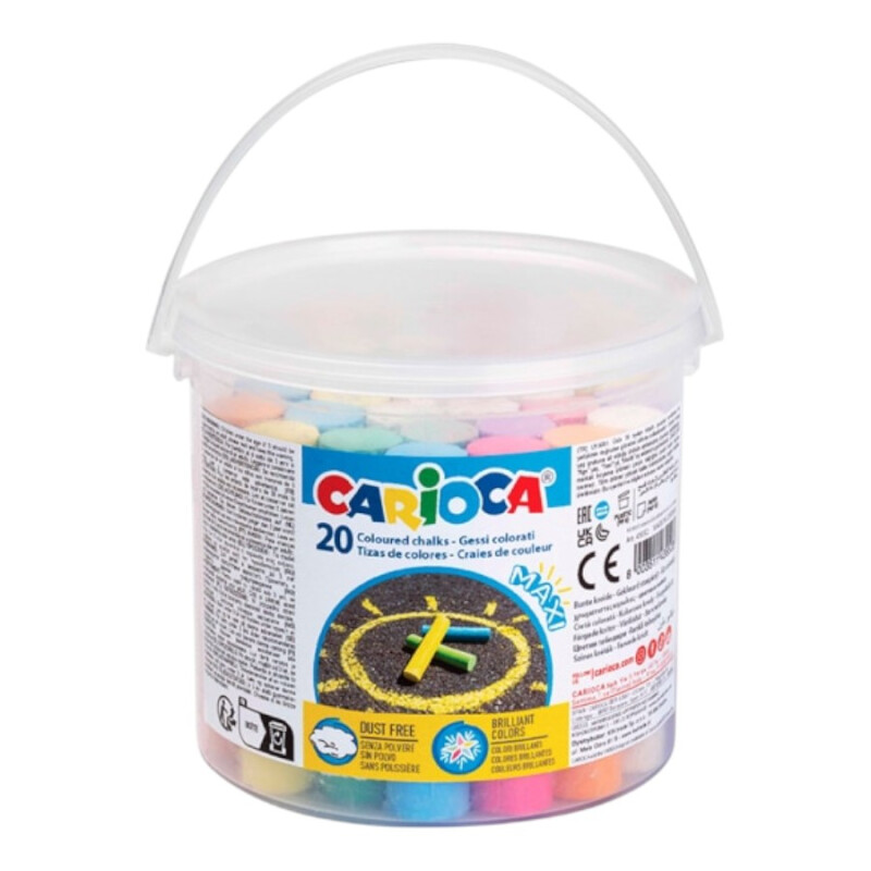 Tizas Jumbo Colores Carioca x20 Tizas Jumbo Colores Carioca x20