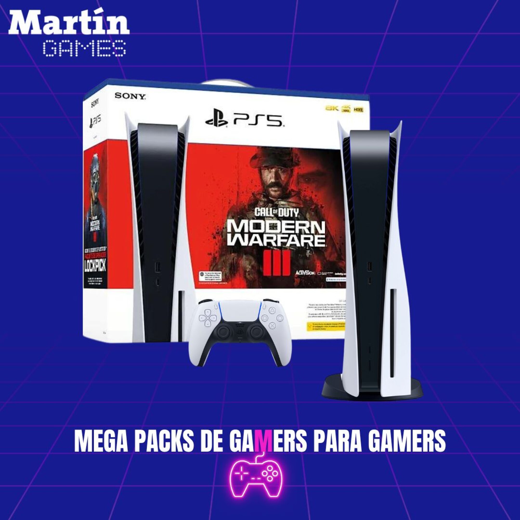 PS5 0KM CON LECTORA + CALL OF DUTY MODERN WARFARE 3 — Martín Games