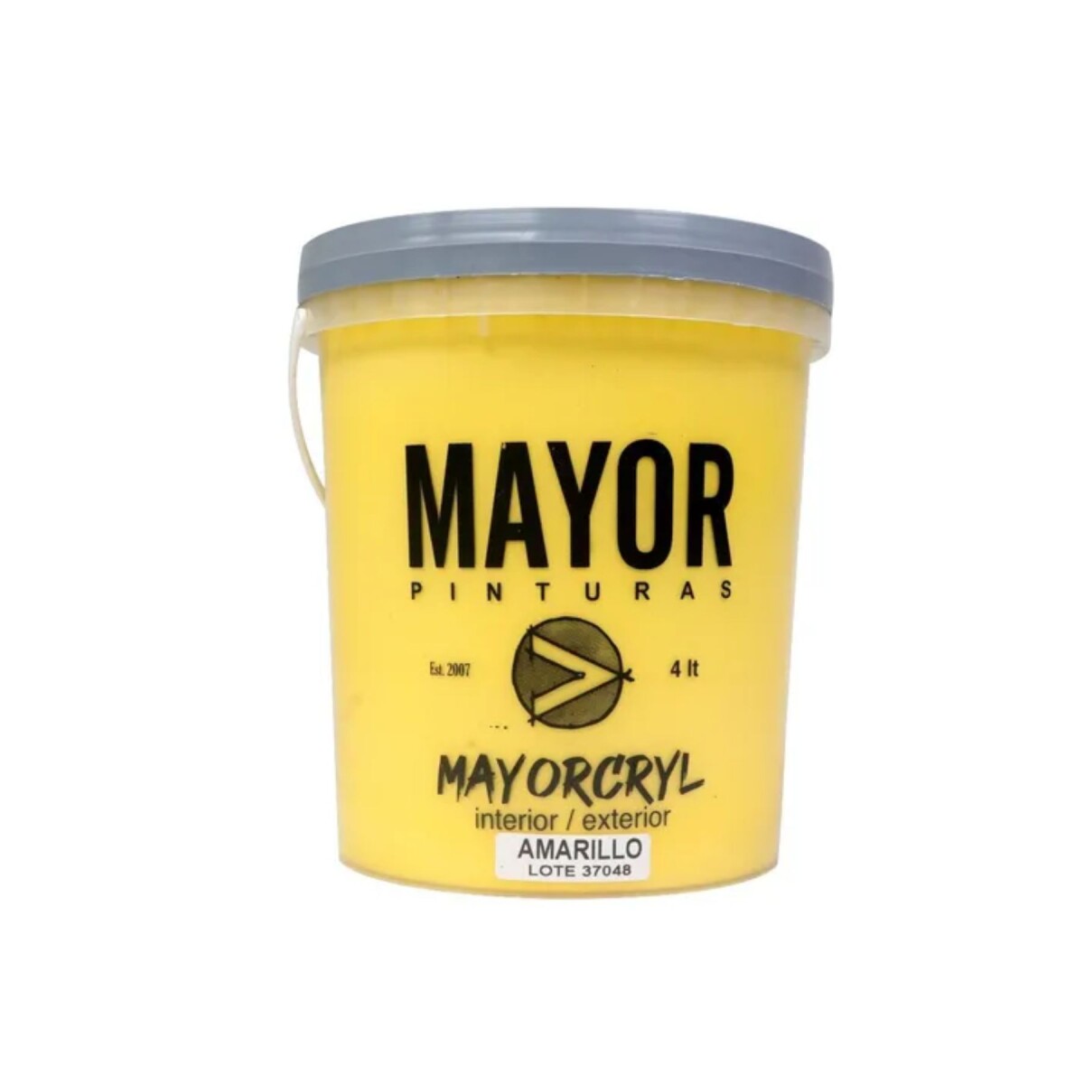 PINTURA INTERIOR EXTERIOR COLOR MAYOR 4LT MAYORCRYL - Amarillo 