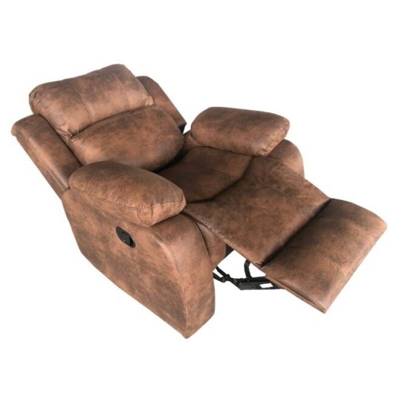Sofá Recliner 1 Cuerpo Color Marrón Gastado Sofá Recliner 1 Cuerpo Color Marrón Gastado