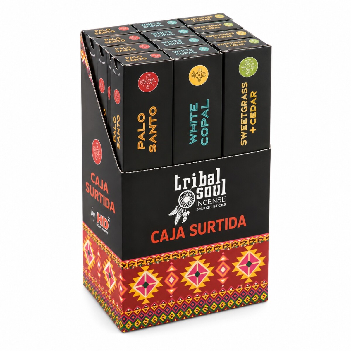 INCIENSO HARI DARSHAN TRIBAL SOUL CAJA X12 - Caja Surtida 